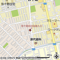 埼玉県越谷市大沢1695周辺の地図