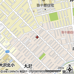 埼玉県越谷市大沢1649-4周辺の地図