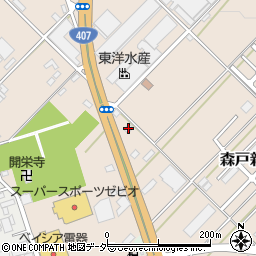 埼玉県日高市森戸新田90-9周辺の地図