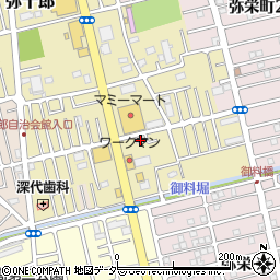 埼玉県越谷市弥十郎752-1周辺の地図