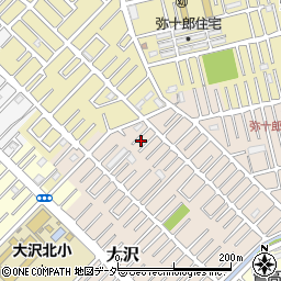 埼玉県越谷市大沢1647-21周辺の地図