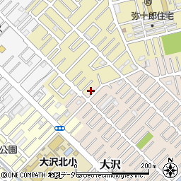 埼玉県越谷市大沢1645周辺の地図