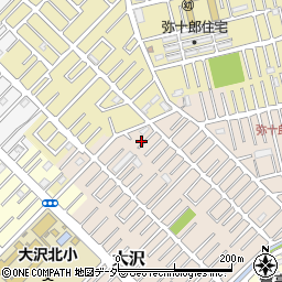 埼玉県越谷市大沢1647-6周辺の地図