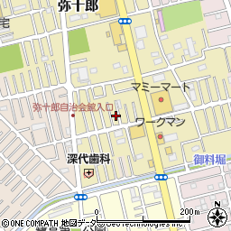 埼玉県越谷市弥十郎560周辺の地図