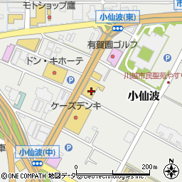 東日本三菱川越店周辺の地図
