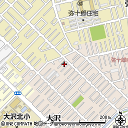 埼玉県越谷市大沢1647-10周辺の地図