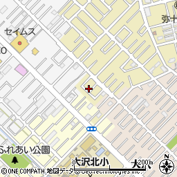 埼玉県越谷市弥十郎3-8周辺の地図