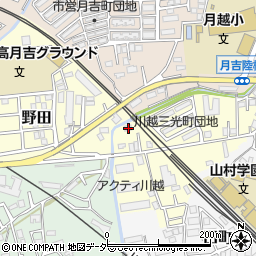 埼玉県川越市三光町37-17周辺の地図