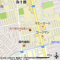 埼玉県越谷市弥十郎563周辺の地図
