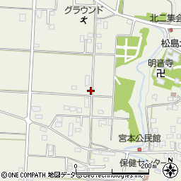 長野県上伊那郡箕輪町松島周辺の地図