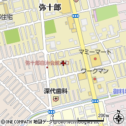 埼玉県越谷市弥十郎564周辺の地図