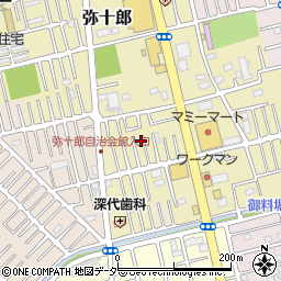 埼玉県越谷市弥十郎563-11周辺の地図