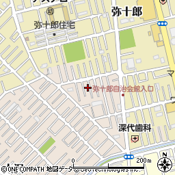 埼玉県越谷市大沢1690-5周辺の地図