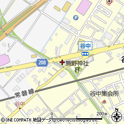 茨城県取手市谷中503周辺の地図