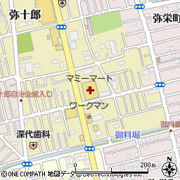 埼玉県越谷市弥十郎554周辺の地図