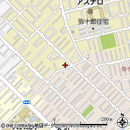 埼玉県越谷市弥十郎12-1周辺の地図