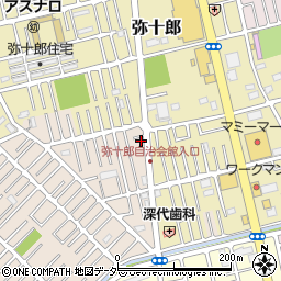 埼玉県越谷市大沢1694-12周辺の地図