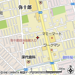 埼玉県越谷市弥十郎509-9周辺の地図