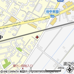 茨城県取手市谷中254周辺の地図