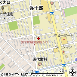 埼玉県越谷市弥十郎506-4周辺の地図
