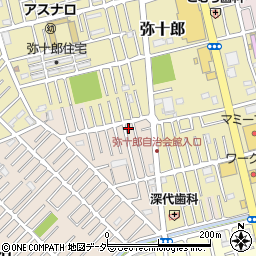 埼玉県越谷市大沢1692-3周辺の地図