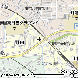 キャメル川越野田町周辺の地図