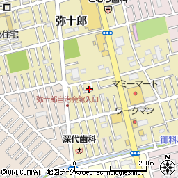 埼玉県越谷市弥十郎507-12周辺の地図
