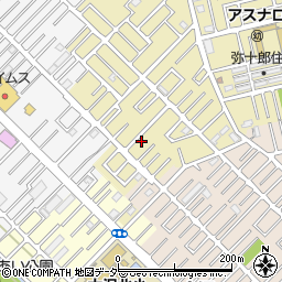 埼玉県越谷市弥十郎16-10周辺の地図