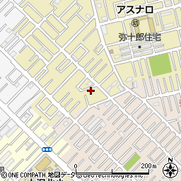 埼玉県越谷市弥十郎22-8周辺の地図