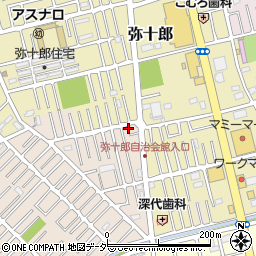 埼玉県越谷市大沢1694-8周辺の地図