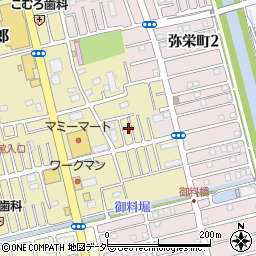 埼玉県越谷市弥十郎549-10周辺の地図