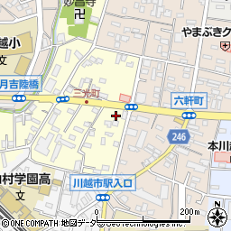 埼玉県川越市三光町3-3周辺の地図