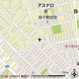 埼玉県越谷市弥十郎71周辺の地図
