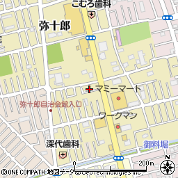 埼玉県越谷市弥十郎510周辺の地図