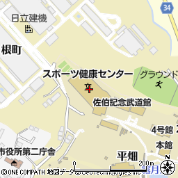 流通経済大学龍ケ崎キャンパス　スポーツ健康センター周辺の地図