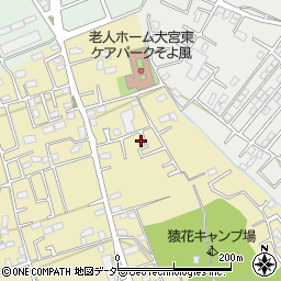 埼玉県さいたま市見沼区南中野1139-8周辺の地図