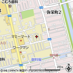 埼玉県越谷市弥十郎549-6周辺の地図