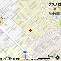 埼玉県越谷市弥十郎16-9周辺の地図