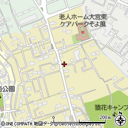 埼玉県さいたま市見沼区南中野1134-1周辺の地図