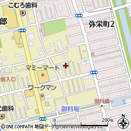 埼玉県越谷市弥十郎550-11周辺の地図