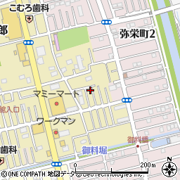 埼玉県越谷市弥十郎549-9周辺の地図