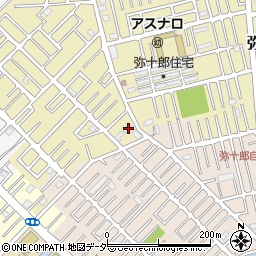 埼玉県越谷市弥十郎70-3周辺の地図