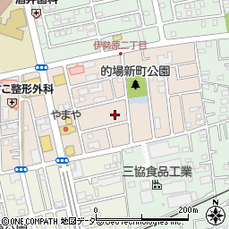 埼玉県川越市的場新町周辺の地図