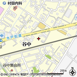 茨城県取手市谷中110周辺の地図