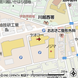 ヤオコー川越的場店周辺の地図