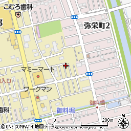 埼玉県越谷市弥十郎549-5周辺の地図