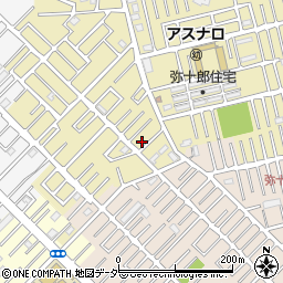 埼玉県越谷市弥十郎66-6周辺の地図