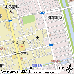 埼玉県越谷市弥十郎524周辺の地図