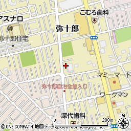 埼玉県越谷市弥十郎502周辺の地図