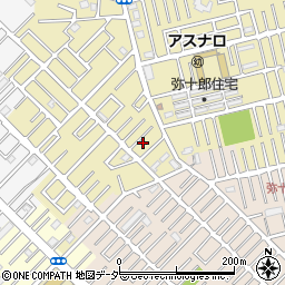 埼玉県越谷市弥十郎65周辺の地図